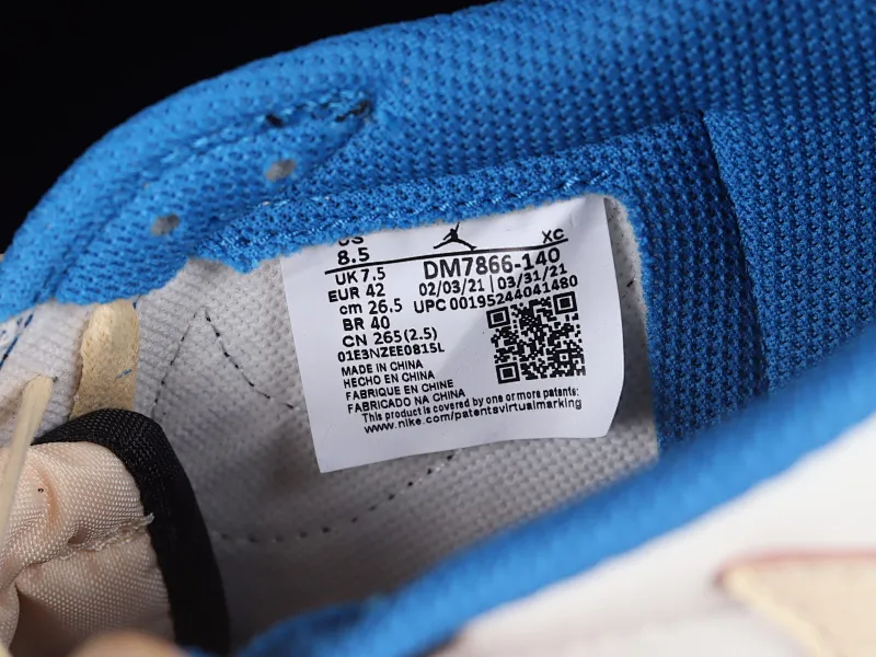All Categories Air Jordan Jordan Series Basketball Shoes Air Jordan 1 Low OG Version Travis Scott x Air Jordan 1 Low OG AJ1 Joe 1 Lightning Overhook Low DM7866-140